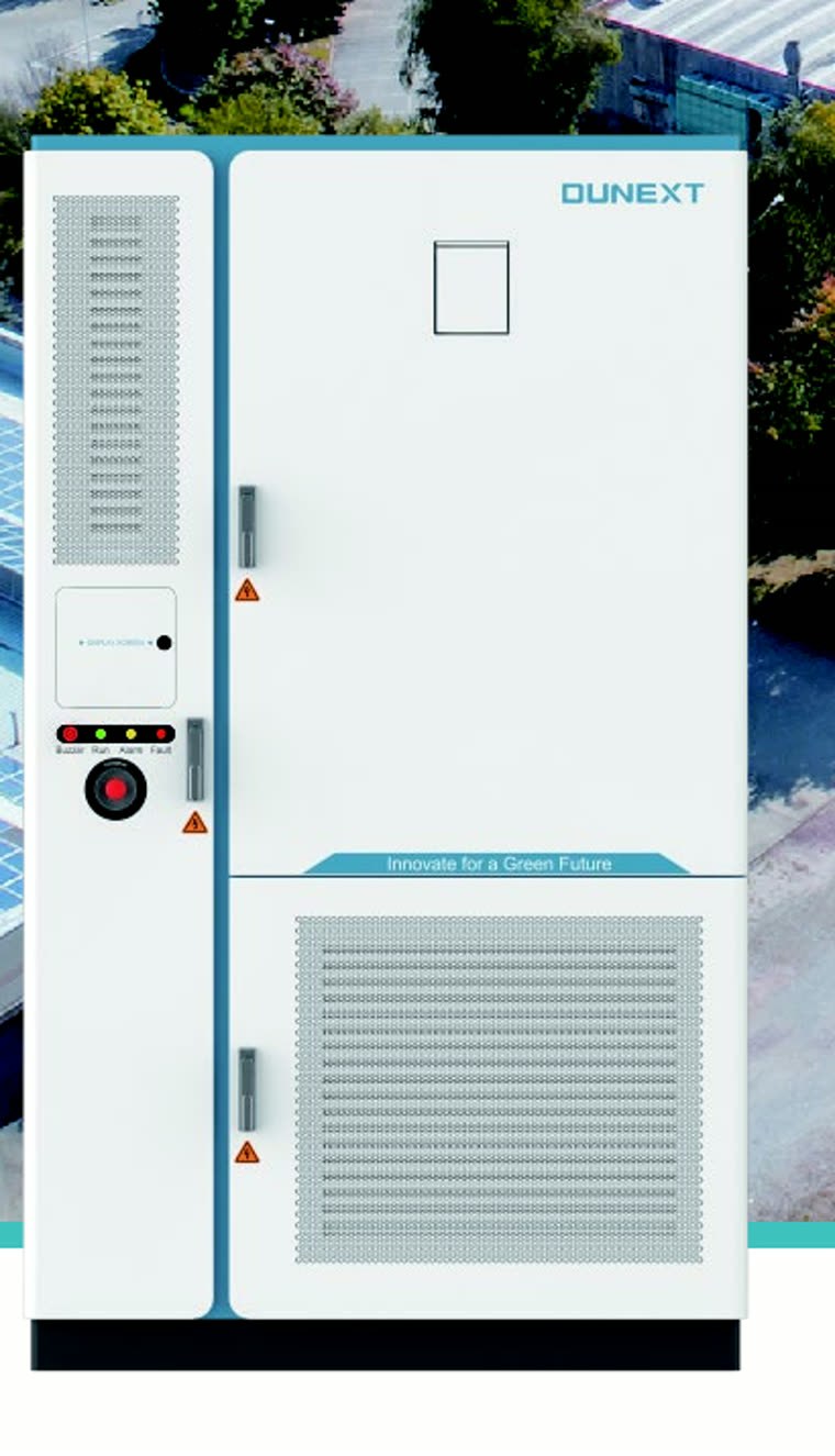 Cabinet Dunext PowerHill P105 233 kWh / 105 kW — stocare C&I integrată
