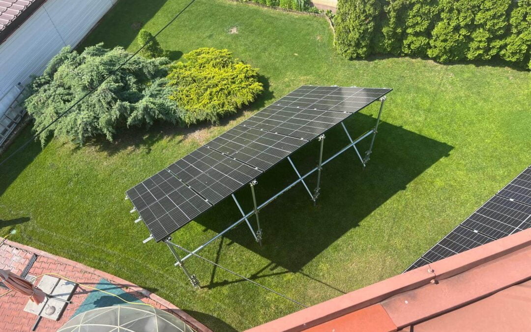 Sistem trifazat 16kw montat pe structura zincata