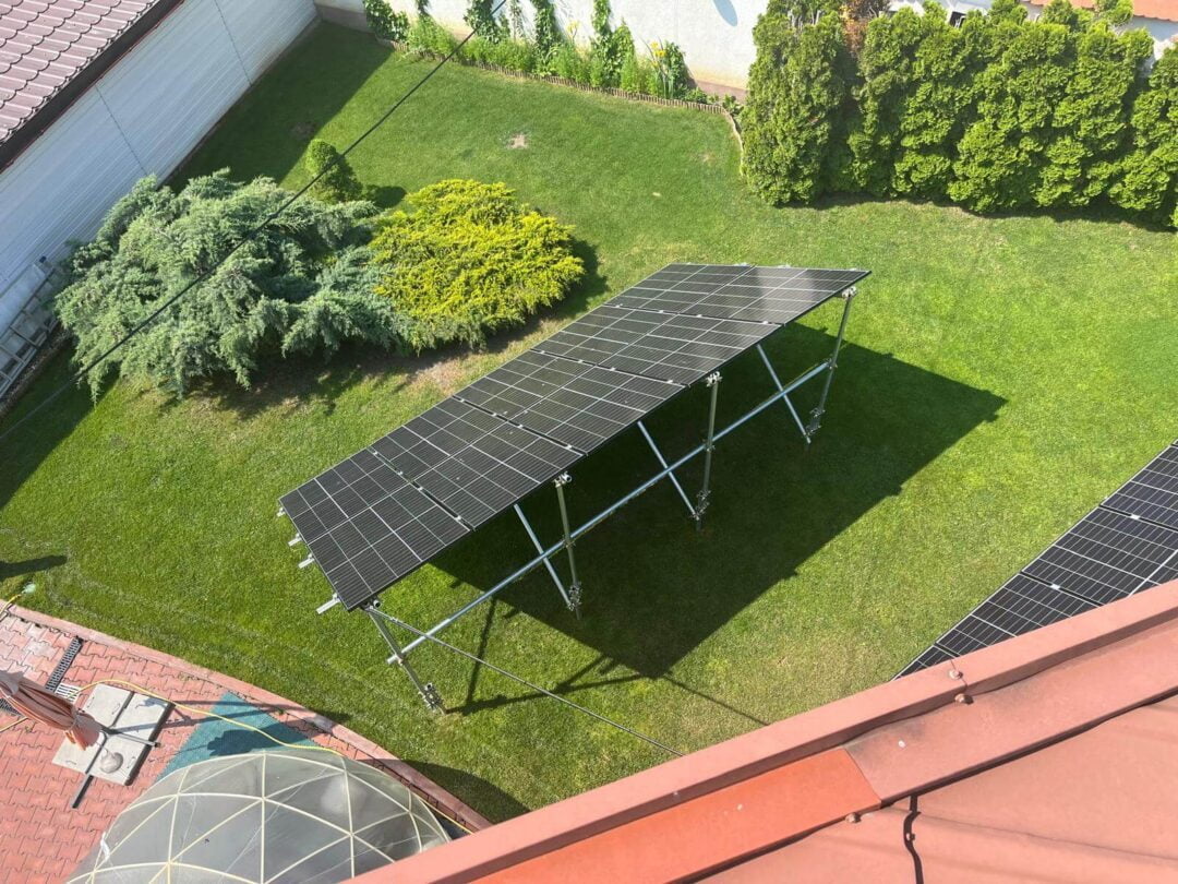 Sistem trifazat 16kw montat pe structura zincata